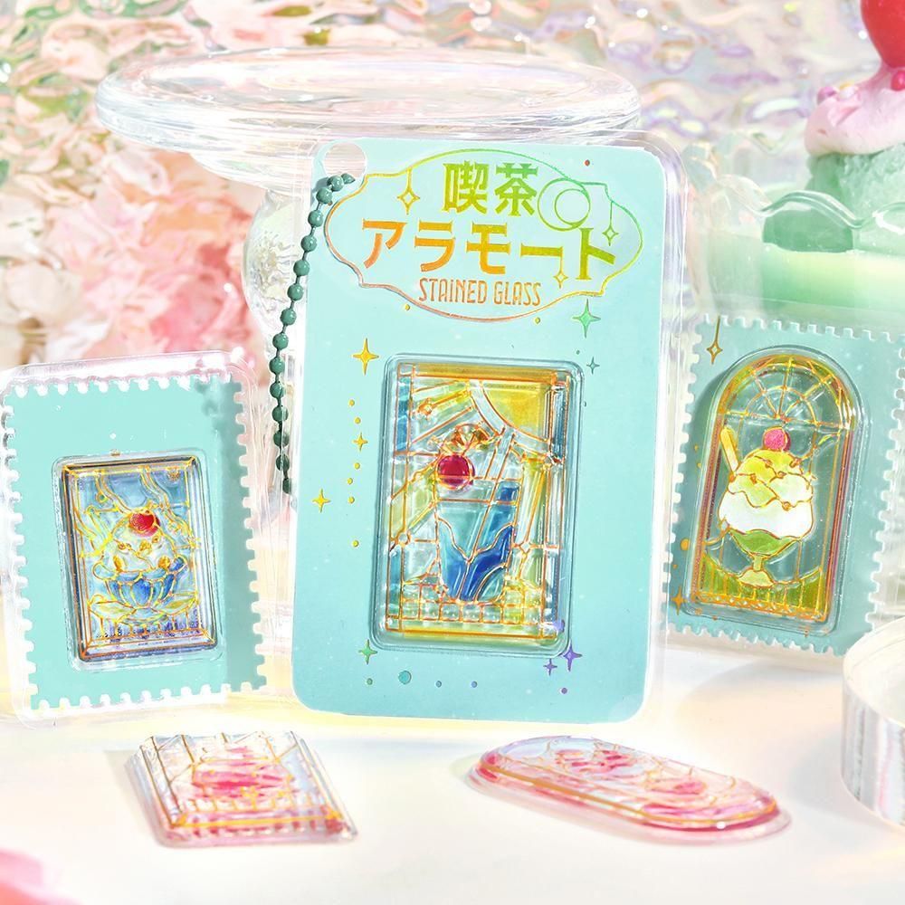 BGM 3D Sticker Sheet - Kyururun - Cafe a la Mode - Stained Glass Vol. 2 (Coming Soon)