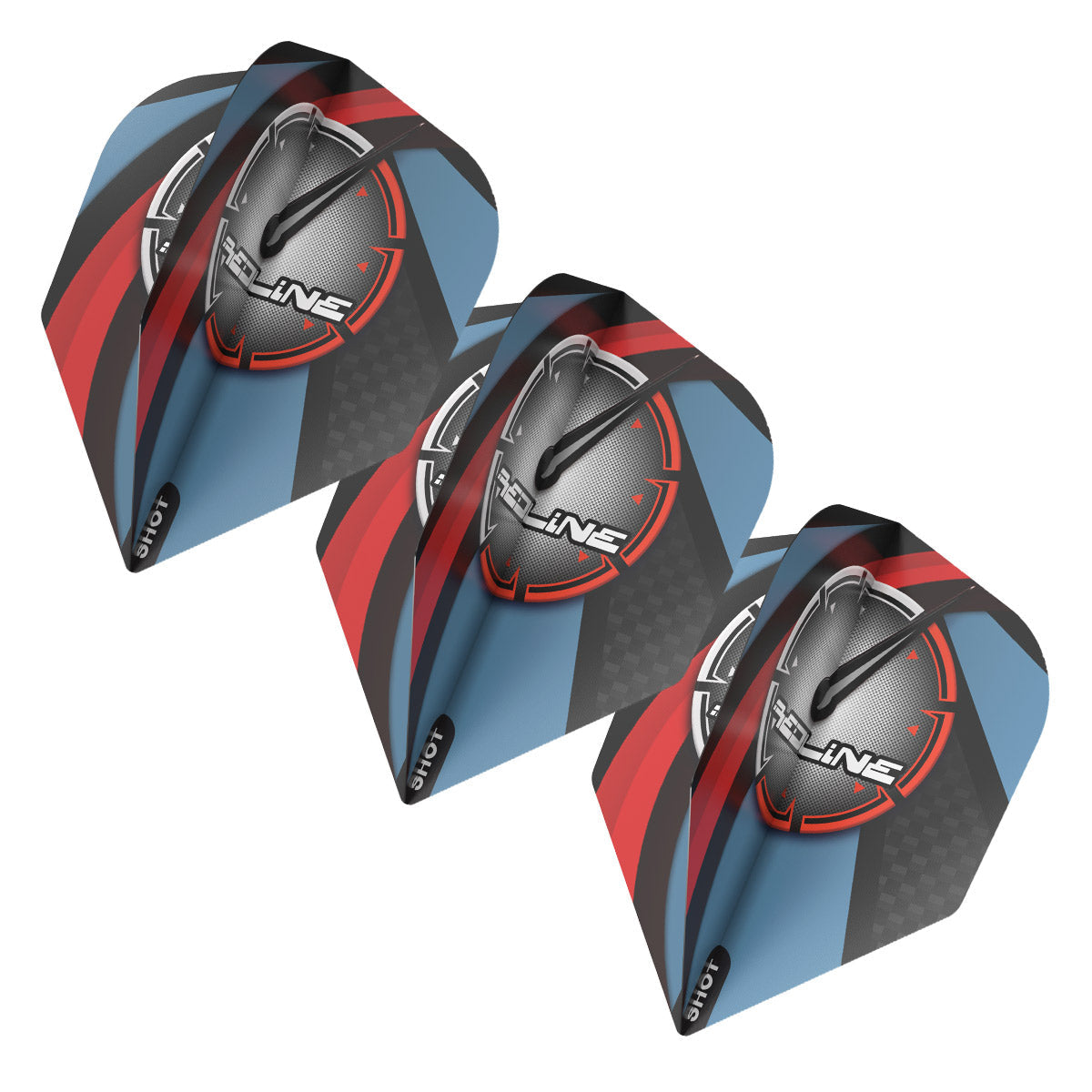 SHOT - Redline BLAZ3D Dart Flight Set - Small Standard