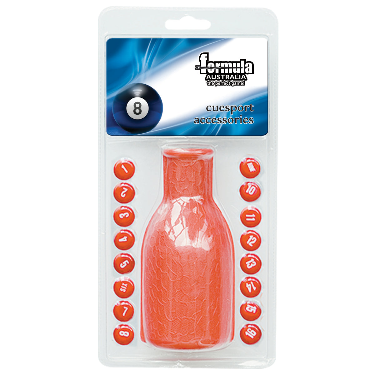 Kelly Pool Marble and Plastic Shaker Red
