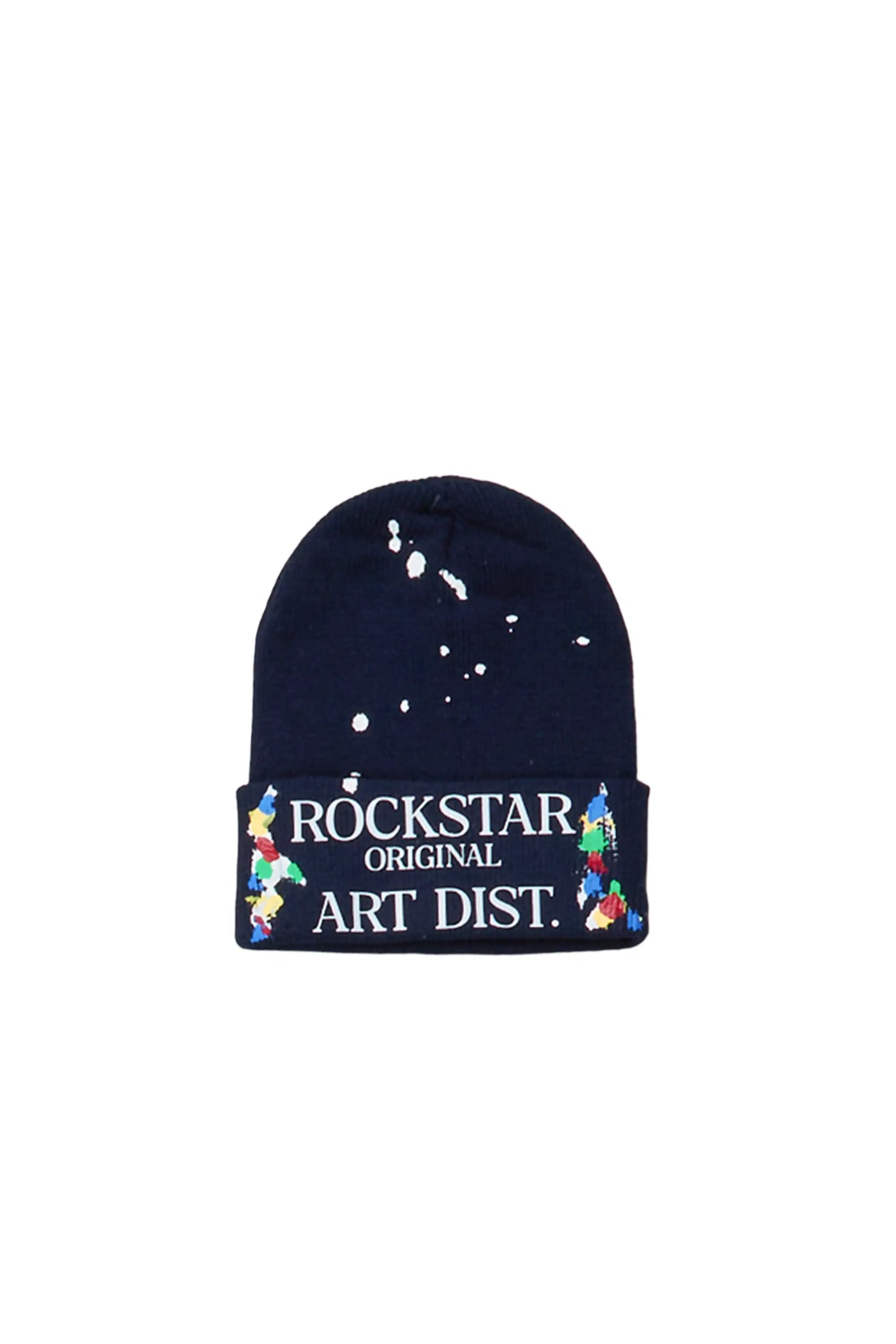 Boys Axelly Navy Graphic Beanie