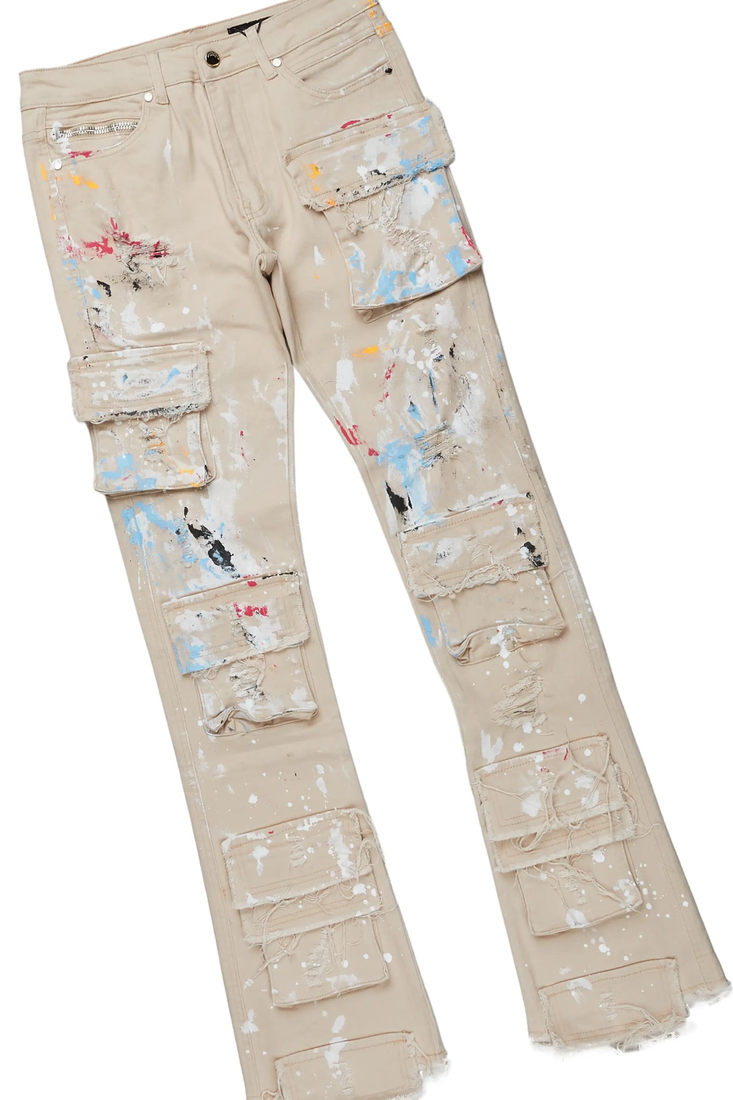 Beno Khaki Hoodie & Orien Stacked Flare Jean Bundle