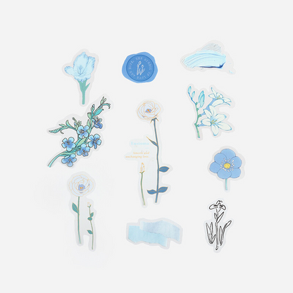 BGM Flake Sticker - Blossom - Blue