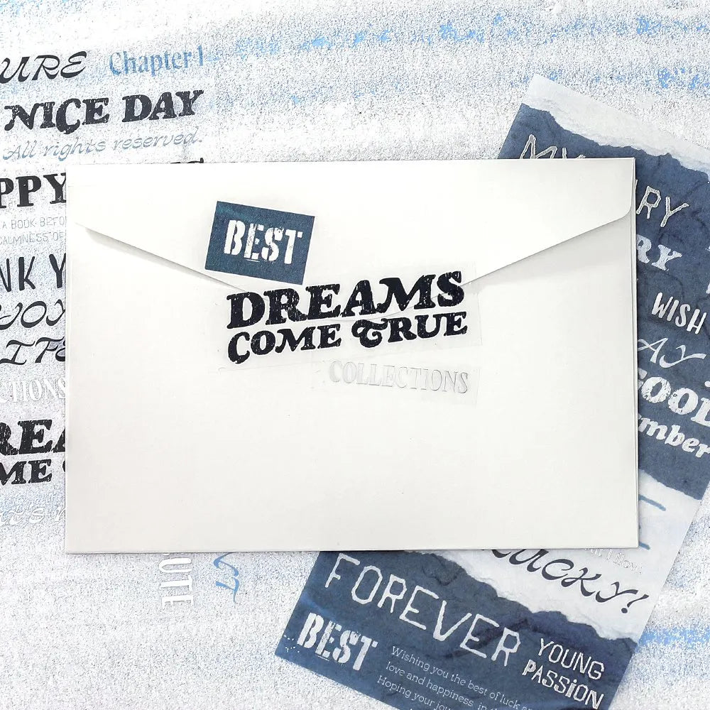 BGM - Collage Seal Sticker Sheets - Message