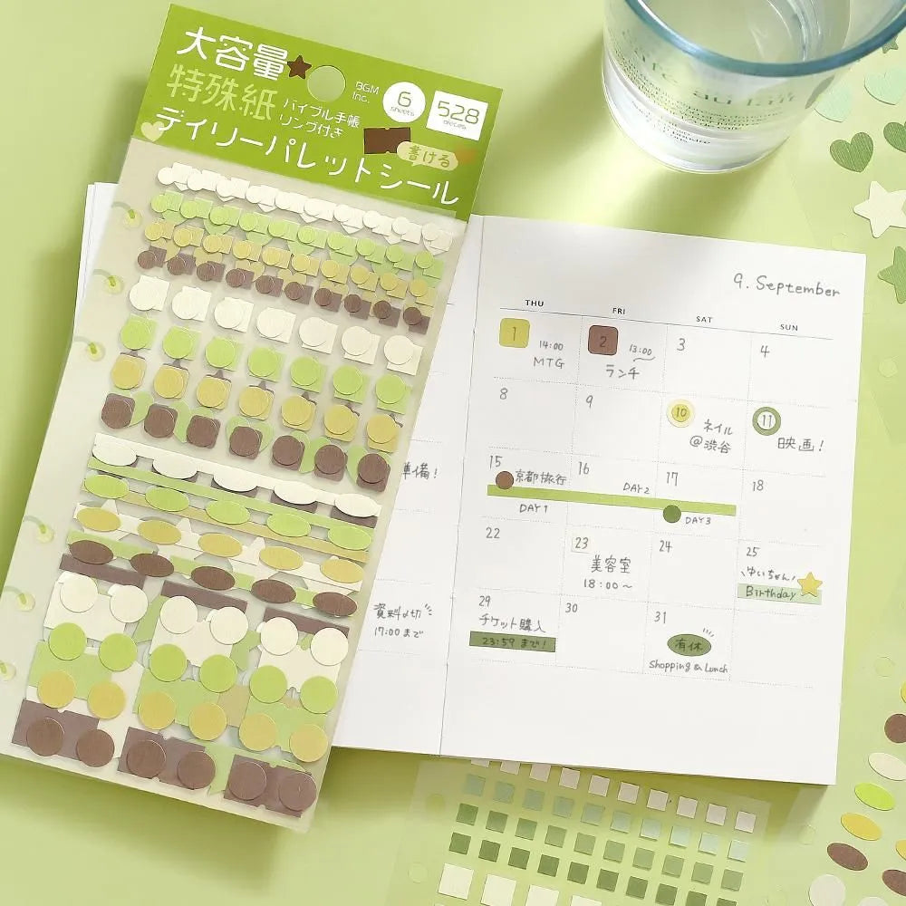 BGM Daily Palette Stickers