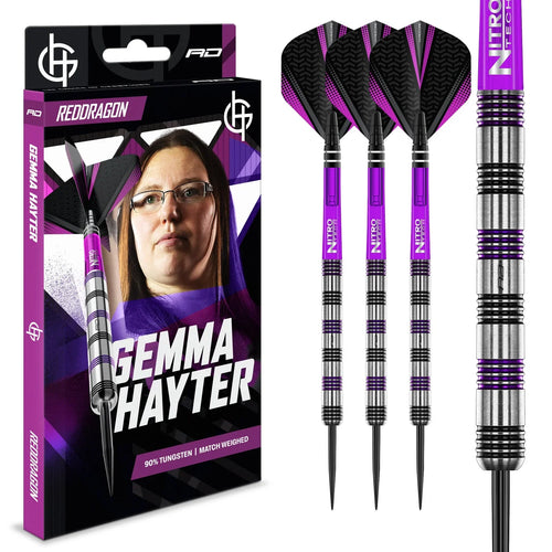 RED DRAGON - GEMMA HAYTER Darts - 90% Tungsten - 22g