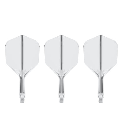 TARGET - K-FLEX All-In-One Moulded Flights NO6 Size - CLEAR