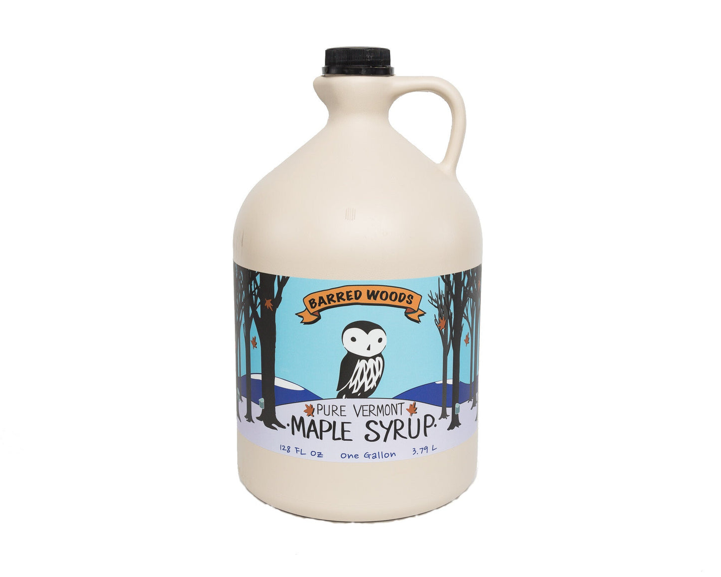 Barred Woods Maple Pure Vermont Maple Syrup - 1 GAL 4 Pack