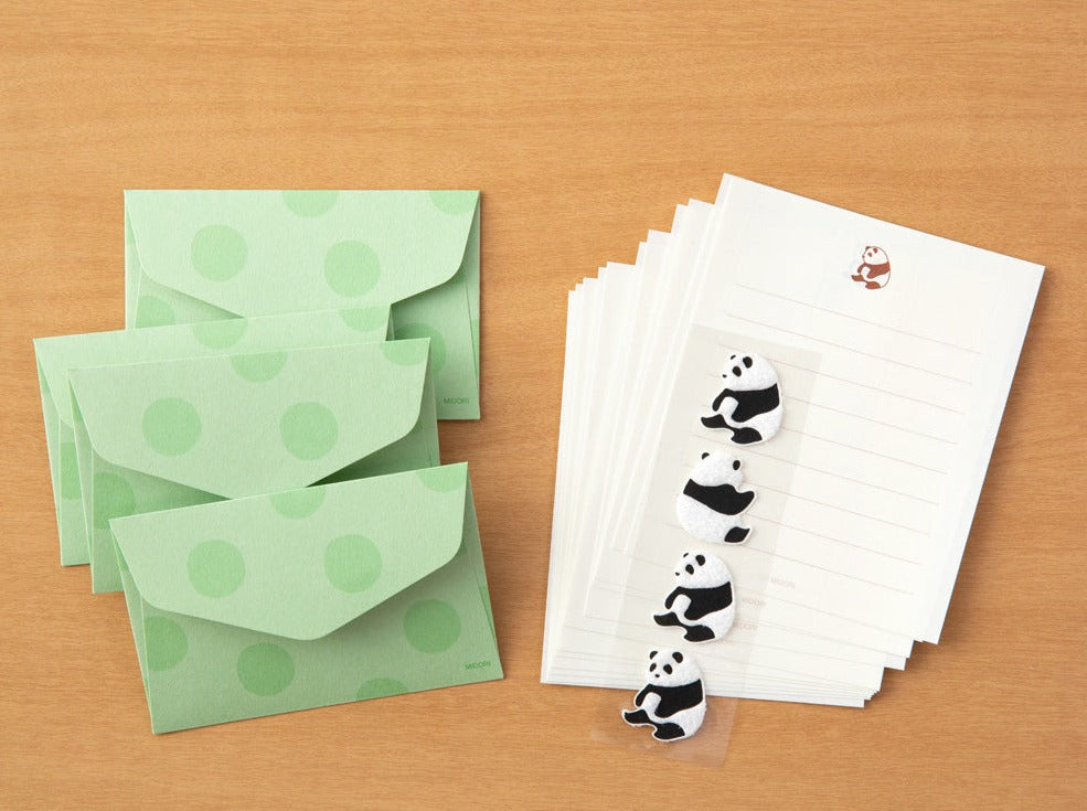 Extra-Mini Letter Set with Panda Stickers
