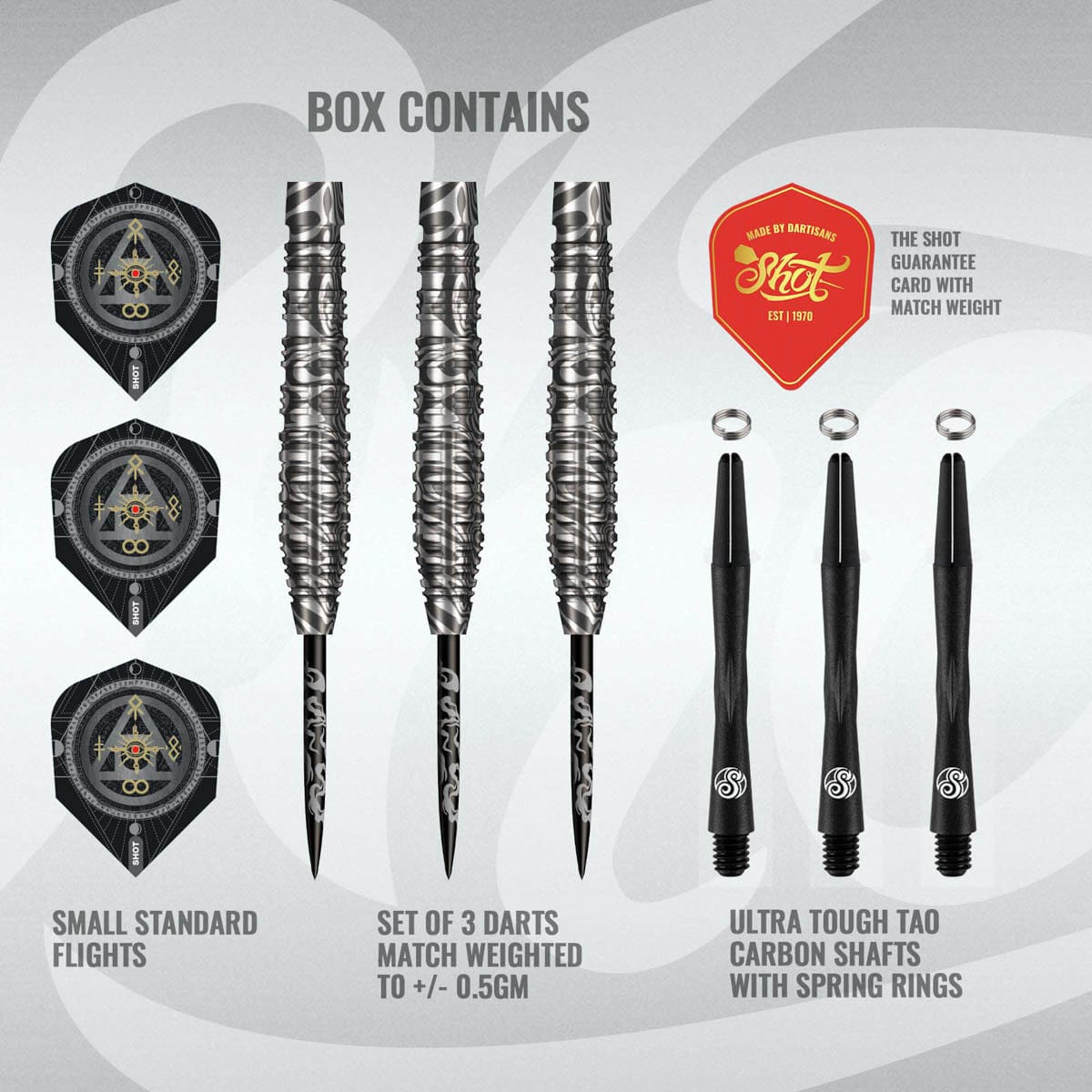 SHOT - 26g - Alchemy Runstel - 90% Tungsten - Steel Tip Darts