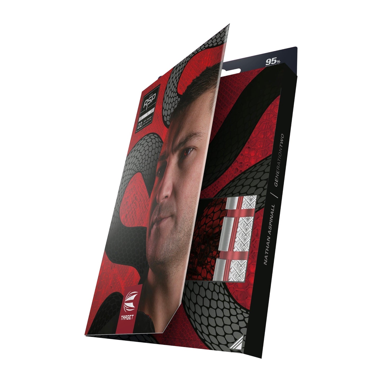 TARGET - Nathan Aspinall GEN2 Steel Tip Darts - 95% Tungsten - 22g