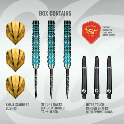 SHOT - 24g - Alchemy Volta - 90% Tungsten - Steel Tip Darts