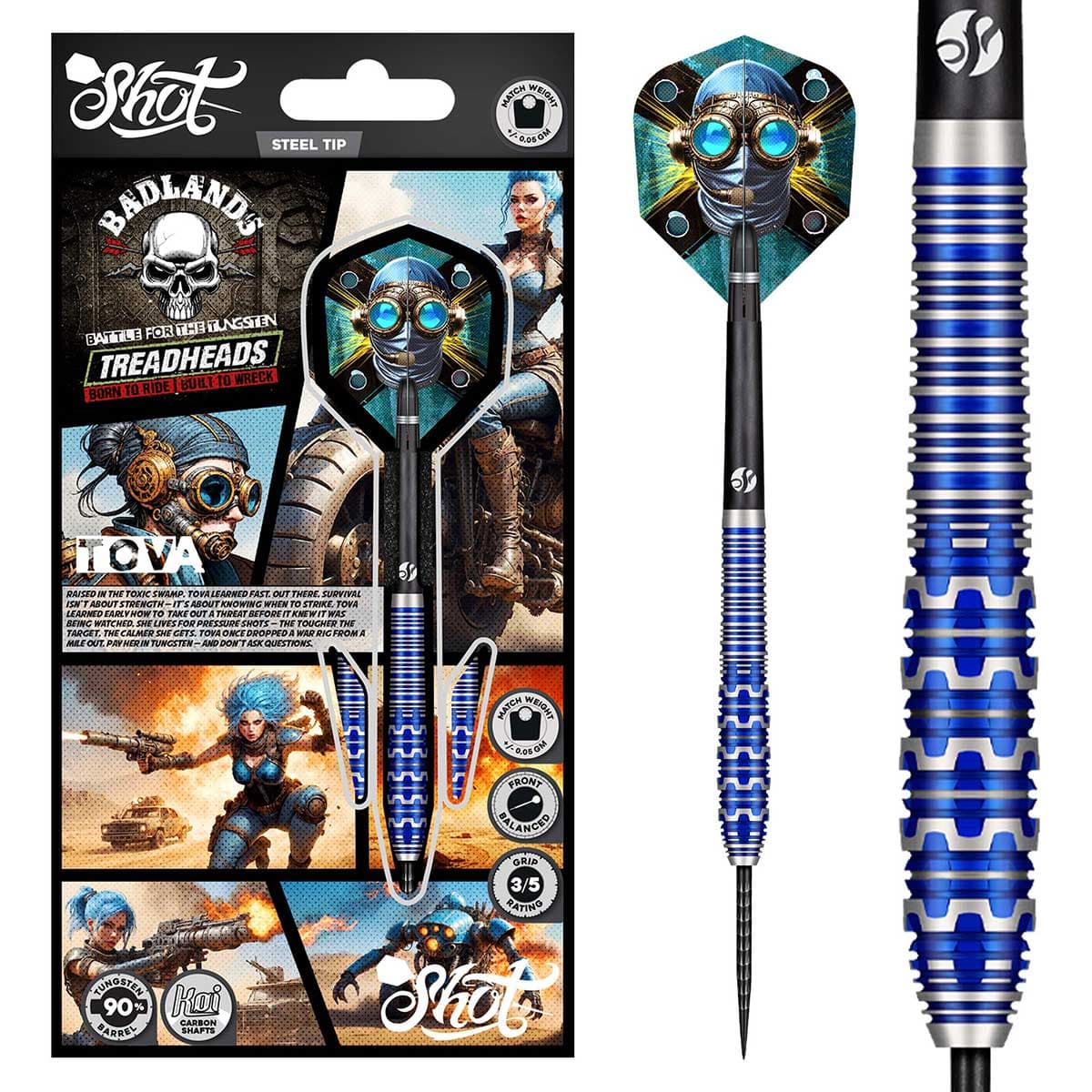 SHOT - Badlands TOVA Dart Set - 90% Tungsten - 25g