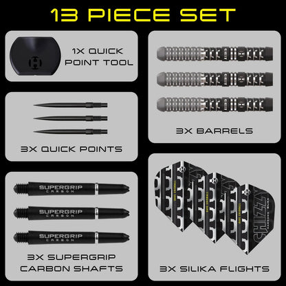 HARROWS - CHIZZY S4 QUICK POINTDarts - 90% Tungsten - 24g