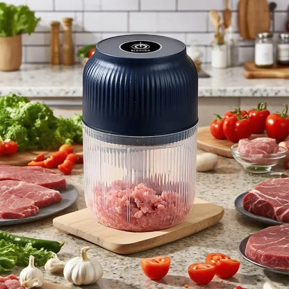 300ML Cordless Food Chopper | 4 Sharp Blades for Garlic & Vegetables