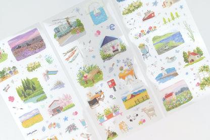 BGM Foil Stamping Iride Sticker Sheets - On a Journey