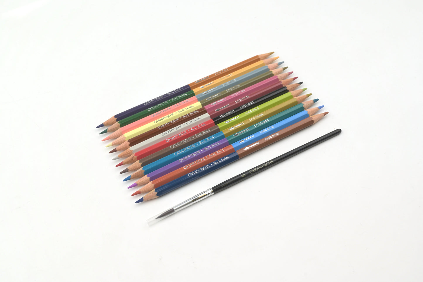 Caran d'Ache x Paul Smith Bicolor Pencil & Brush Set - 5th Edition