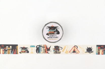 Cozyca - Black Cat Design Foil Stamping Washi Tape