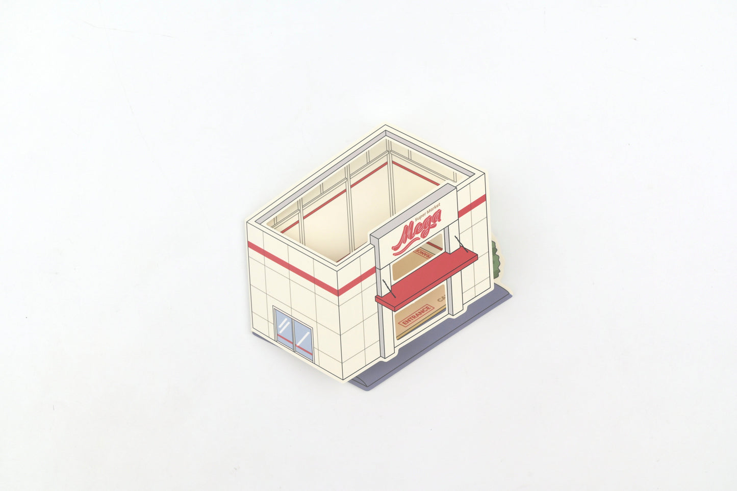 BGM Deco 2.5D Sticker - Diorama - Supermarket