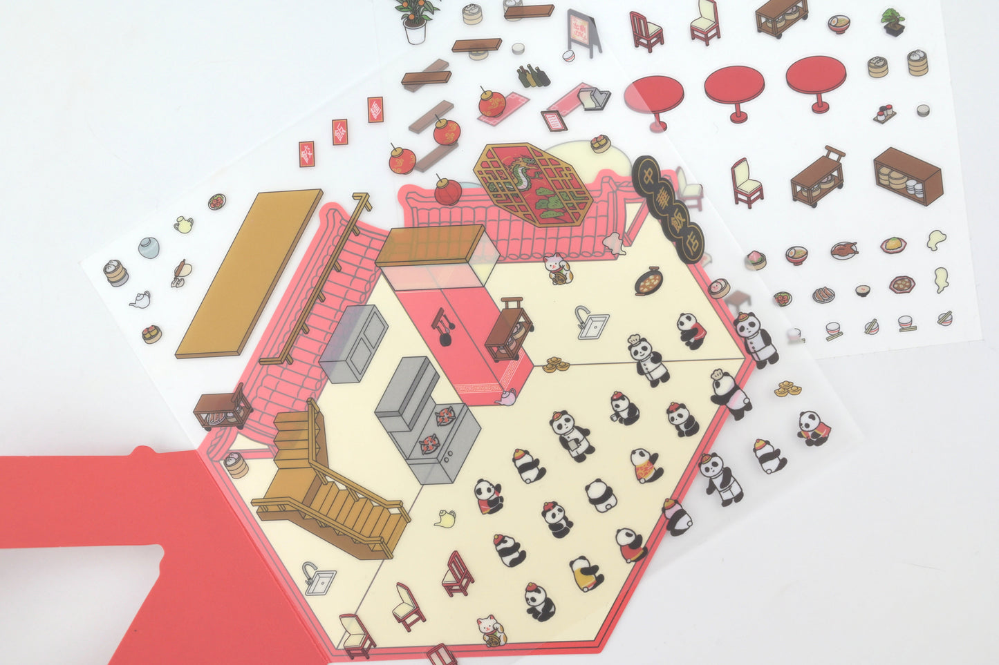 BGM Deco 2.5D Sticker - Diorama - Chinese Cuisine