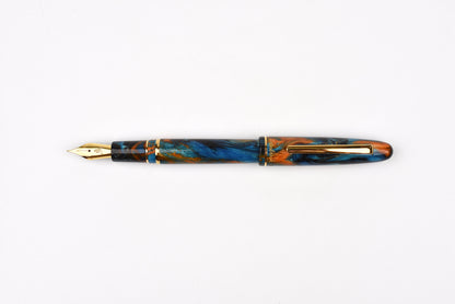 Esterbrook x BUNGUBOX Estie Diamondcast Fountain Pen - Kachofugetsu Collection - Kingfisher - Limited Edition