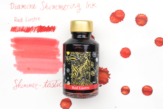 Diamine Shimmer Ink - Red Lustre - 50mL