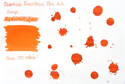 Diamine Fountain Pen Ink - Orange - 30mL