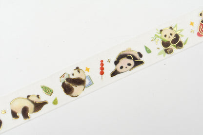 BGM Washi Tape - Foil Stamping - IPPAI - Full of Pandas