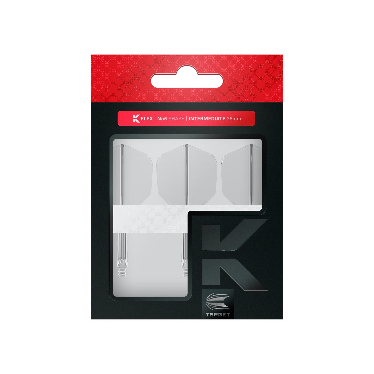 TARGET - K-FLEX All-In-One Moulded Flights NO6 Size - CLEAR