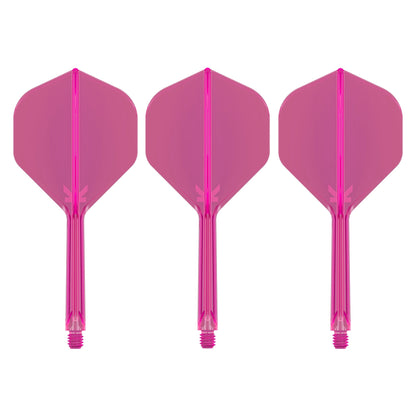 TARGET - K-FLEX All-In-One Moulded Flights NO2 Size - Neon Pink
