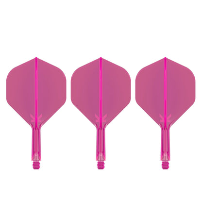 TARGET - K-FLEX All-In-One Moulded Flights NO2 Size - Neon Pink