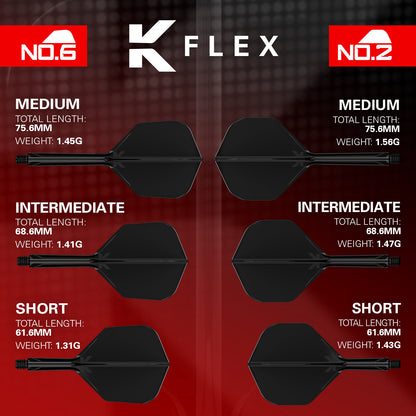TARGET - K-FLEX NO6 Size - Luke Littler World Champ - All-In-One Moulded Flights