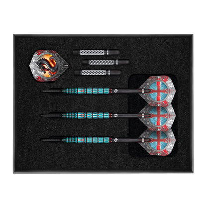 SHOT - 23g - Future Knights St George - 95% Tungsten - Steel Tip Darts Set