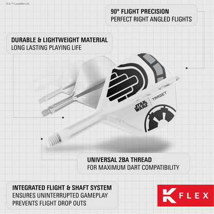 TARGET x STAR WARS - K-FLEX NO6 Shape - Storm Trooper - All-In-One Moulded Flights
