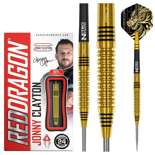 RED DRAGON - Jonny Clayton Gold Darts - 90% Tungsten - 24g