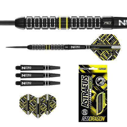 RED DRAGON - Astraeus Q4X Parallel Darts - 90% Tungsten - 22g