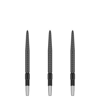 TARGET - RVE Swiss Black Dart Points 26mm, 30mm, 35mm, 40mm