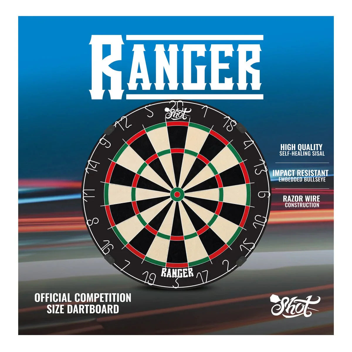 SHOT - RANGER Bladed Wire Bristle Dartboard