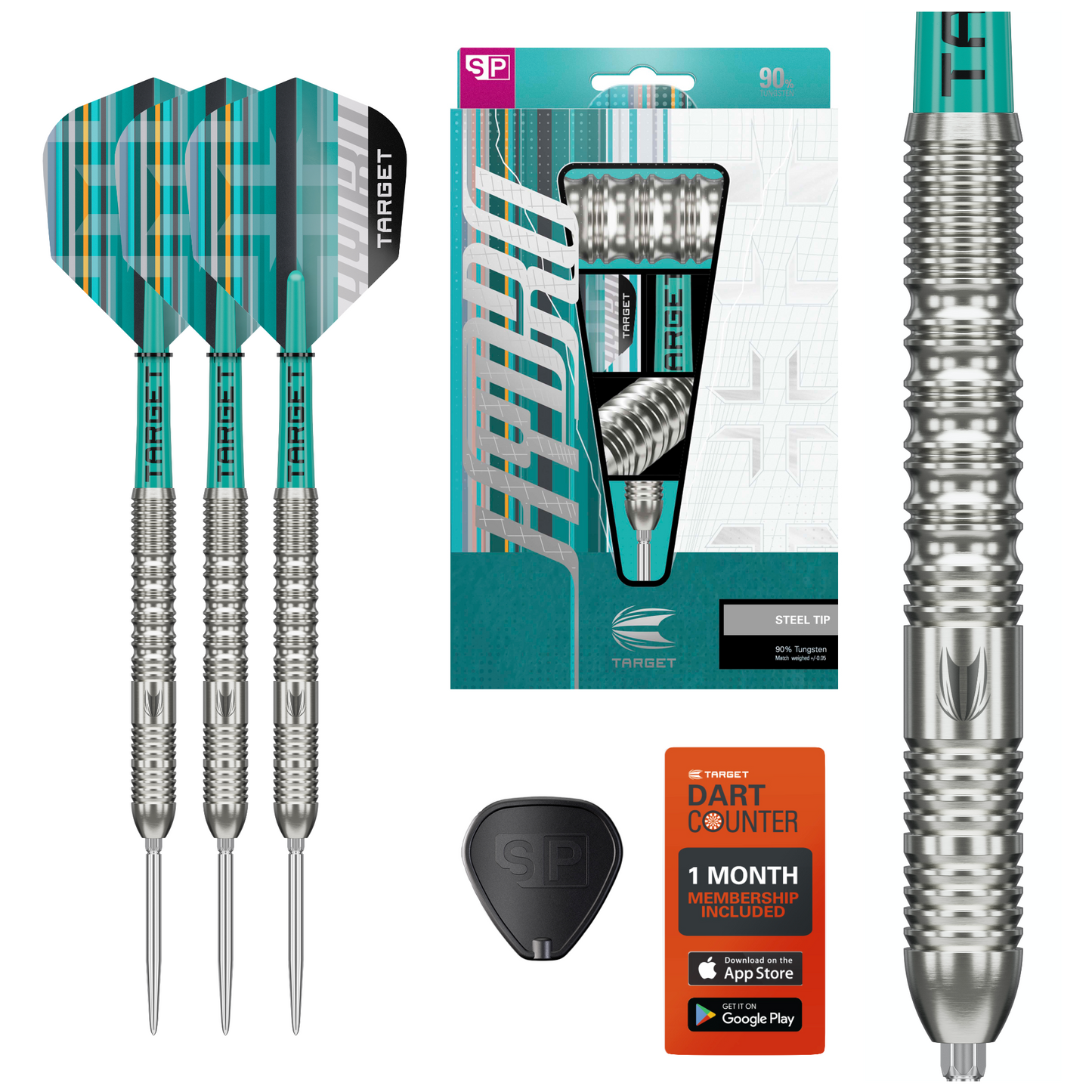 TARGET - 23g - Hydro SP 01 - Steel Tip Swiss Point - 90% Tungsten Darts