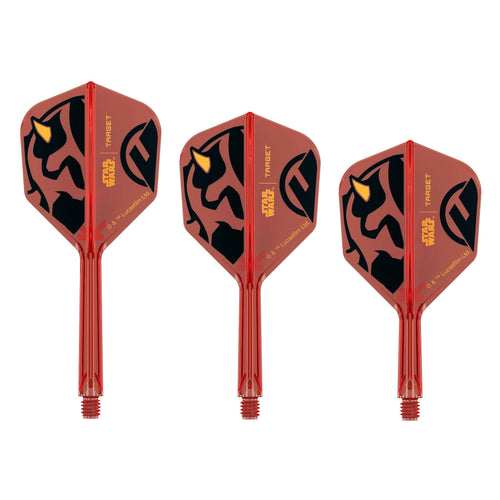 x STAR WARS - K-FLEX NO6 Shape - Darth Maul - All-In-One Moulded Flights