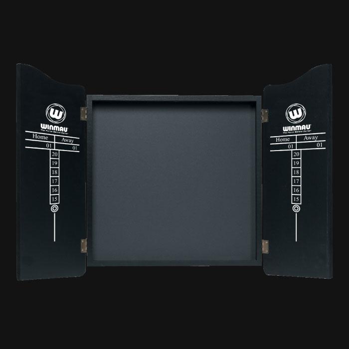 WINMAU - Classic Black Deluxe Dartboard Cabinet