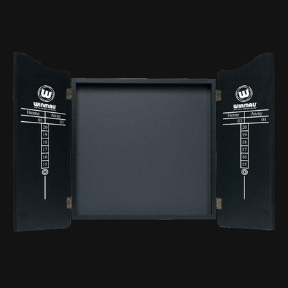 WINMAU - Classic Black Deluxe Dartboard Cabinet
