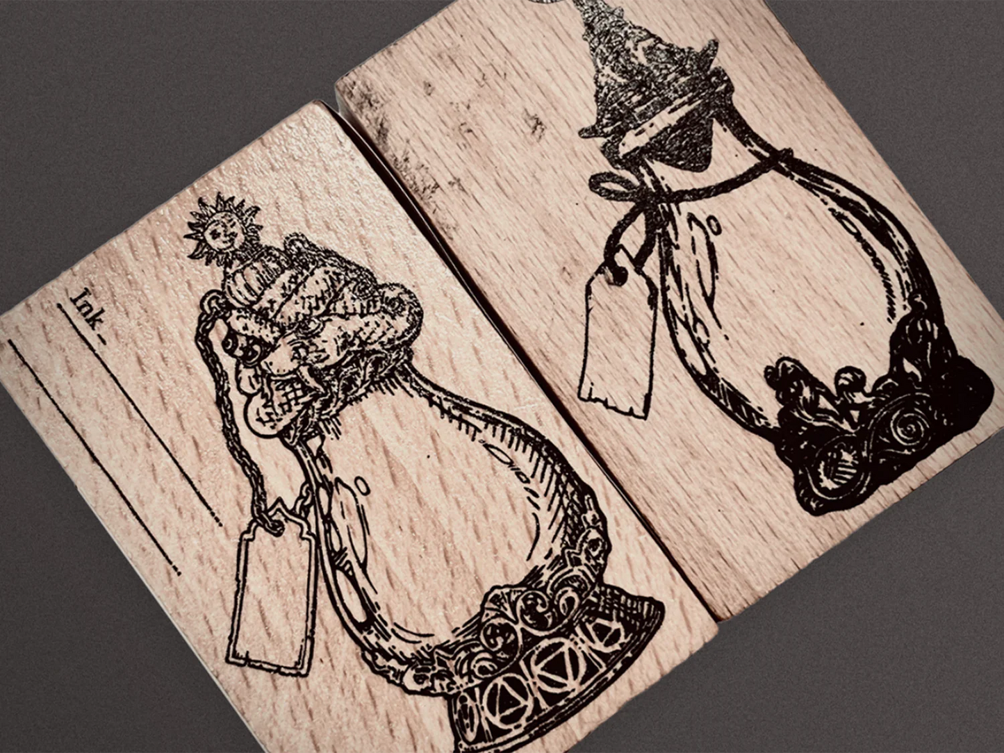 Dominant Industry - A Log of Elixir - Wood Stamp