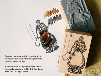 Dominant Industry - A Log of Elixir - Wood Stamp